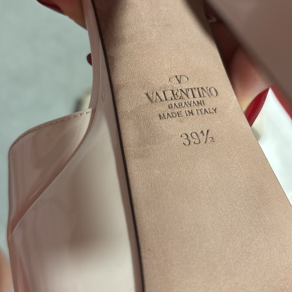 Valentino Garavani  Cream High Heel Platform Sandals - Picture 6 of 8